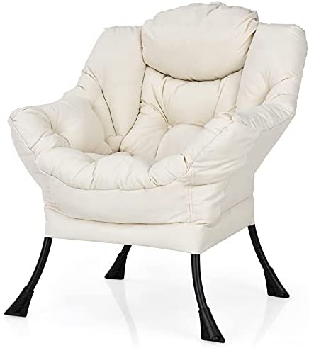 Modern Lazy Chair, Accent Contemporary Lounge Chair - Giantex