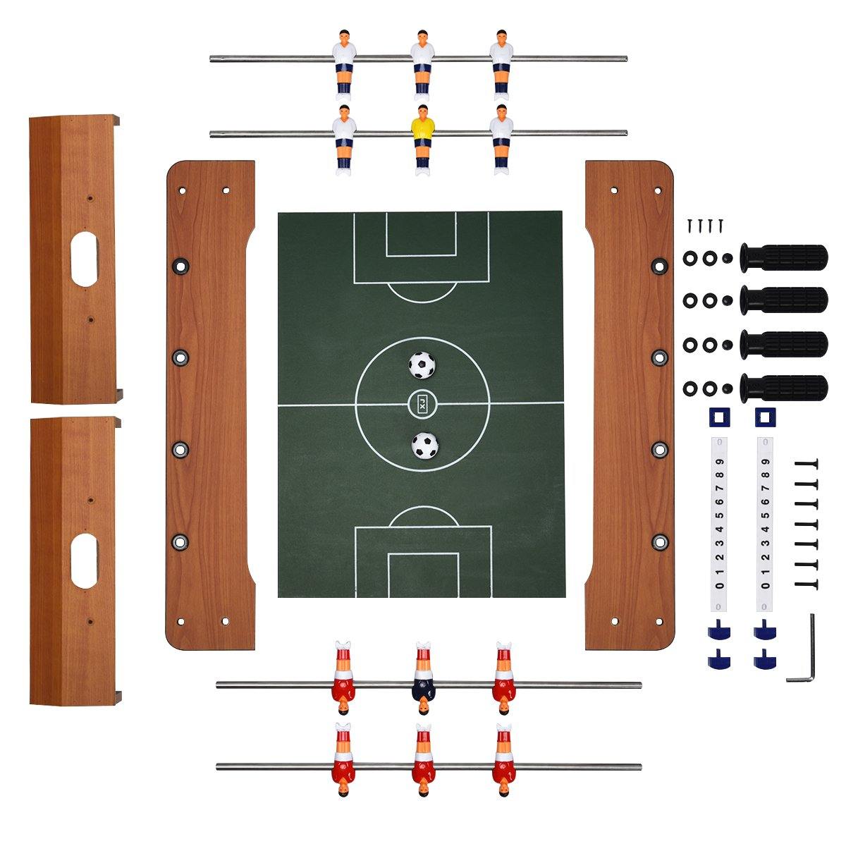 Giantex 20in Foosball Table , Mini Foosball Table Top w/ Score Keepers, 2 Balls - Giantexus