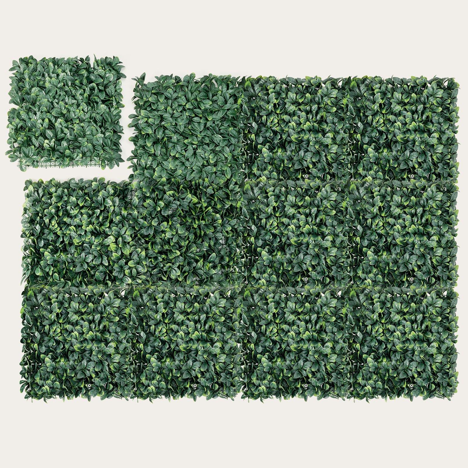 12PCS 20x20inch Artificial Boxwood Panels Garden Privacy Fence Screen - Giantexus