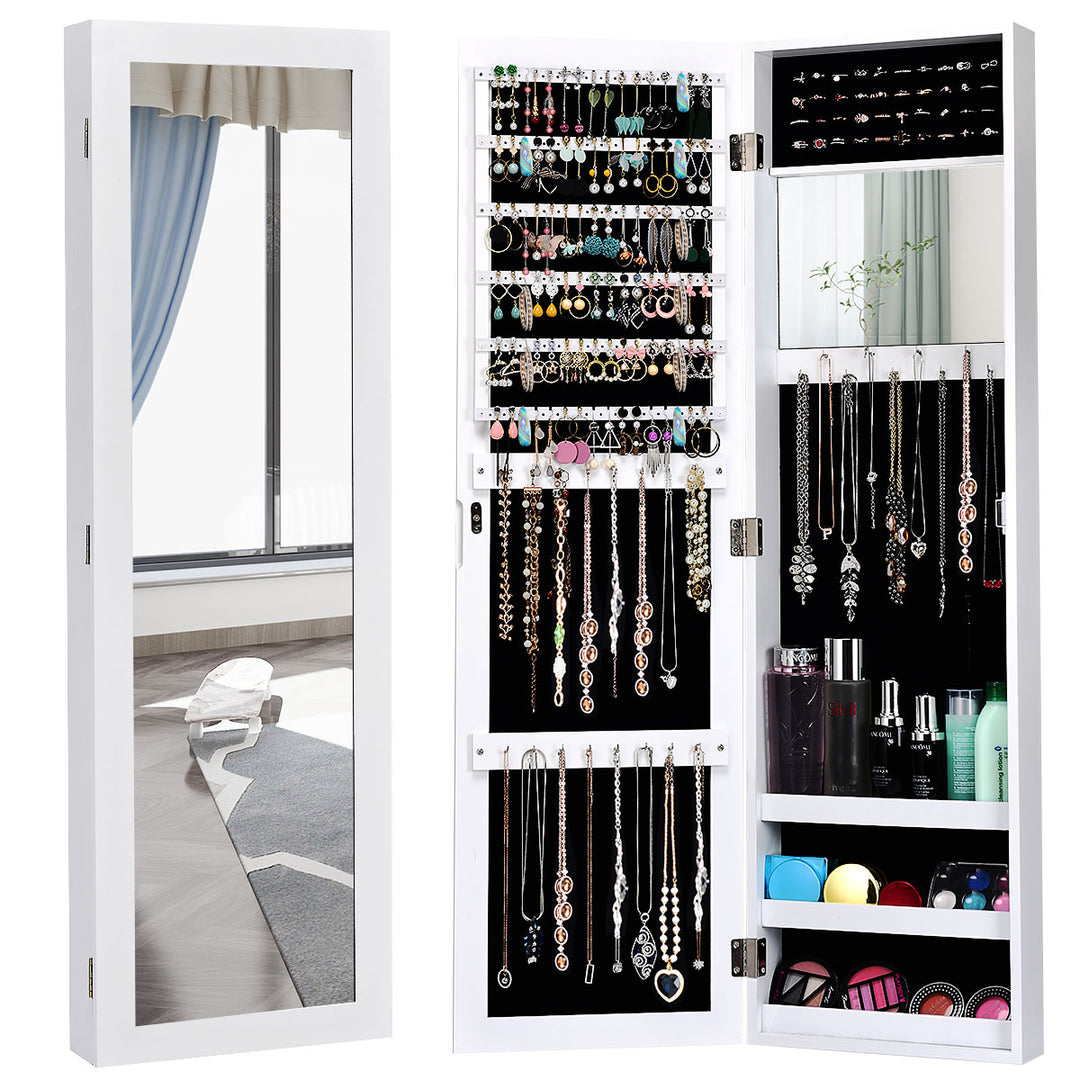 Jewelry Armoire Cabinet Wall Door Mounted - Giantex