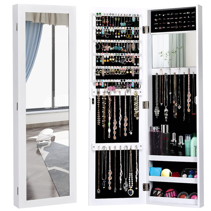 Jewelry Armoire Cabinet Wall Door Mounted - Giantex