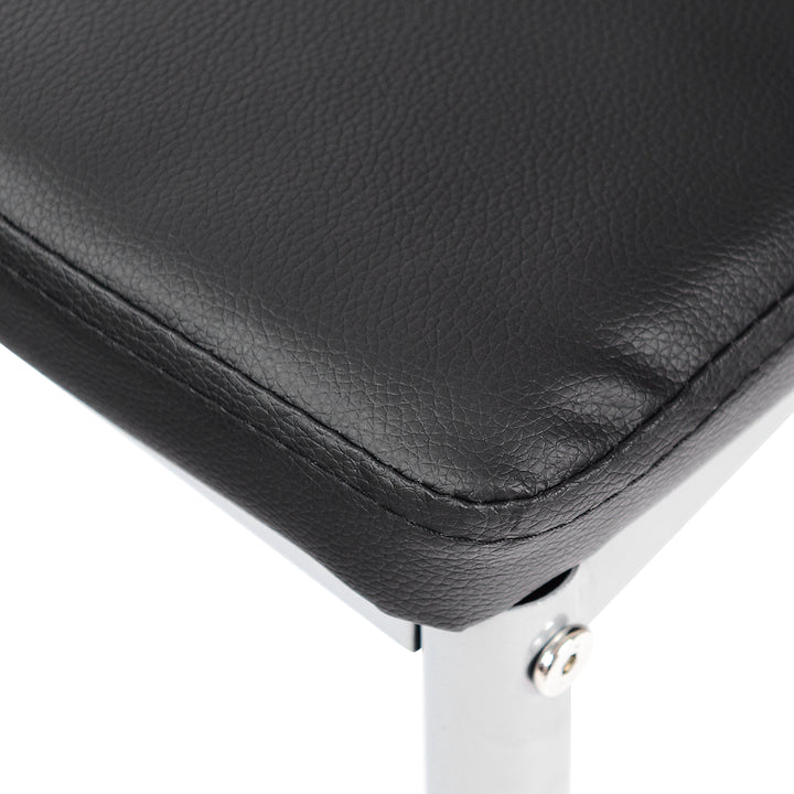 Giantex Set of 4 PU Leather Dining Side Chairs with Padded Seat Foot Cap