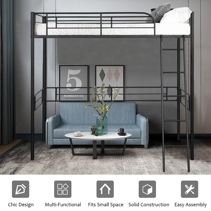 Giantex Heavy Duty Twin Loft Bed with Ladder