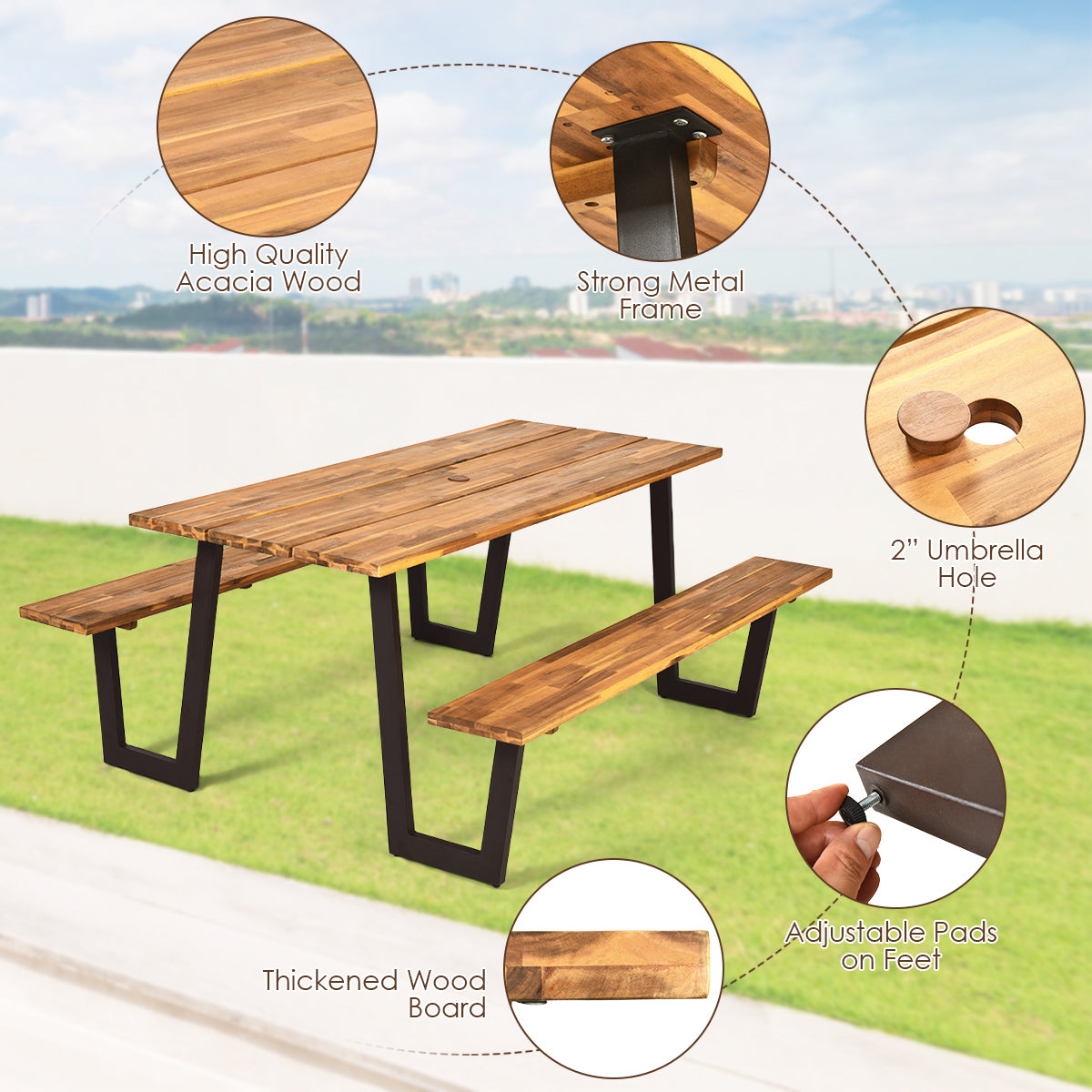 picnic table set - Giantex