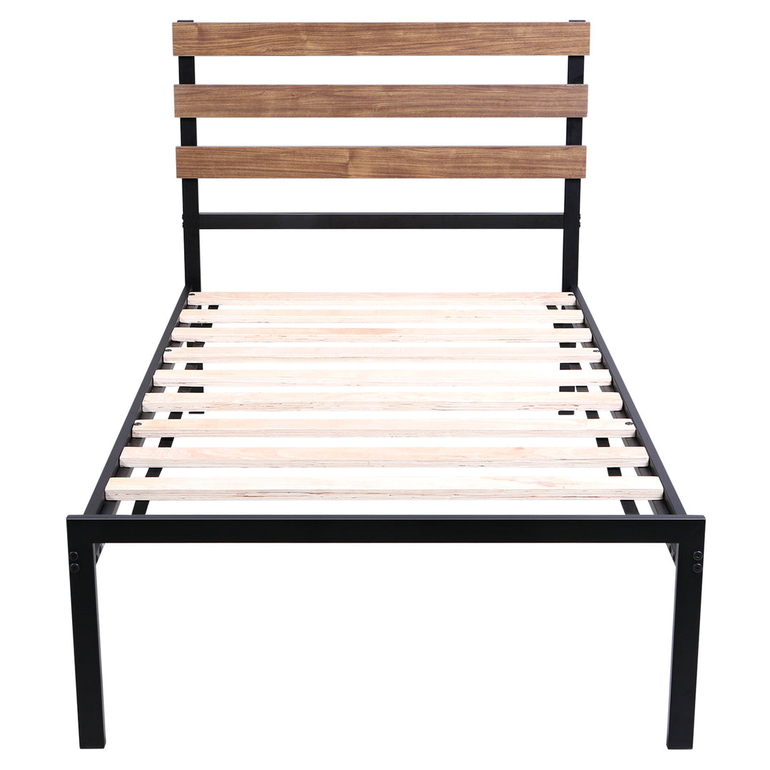 Easy Assembly Twin Metal Bed Frame No Box Spring Needed