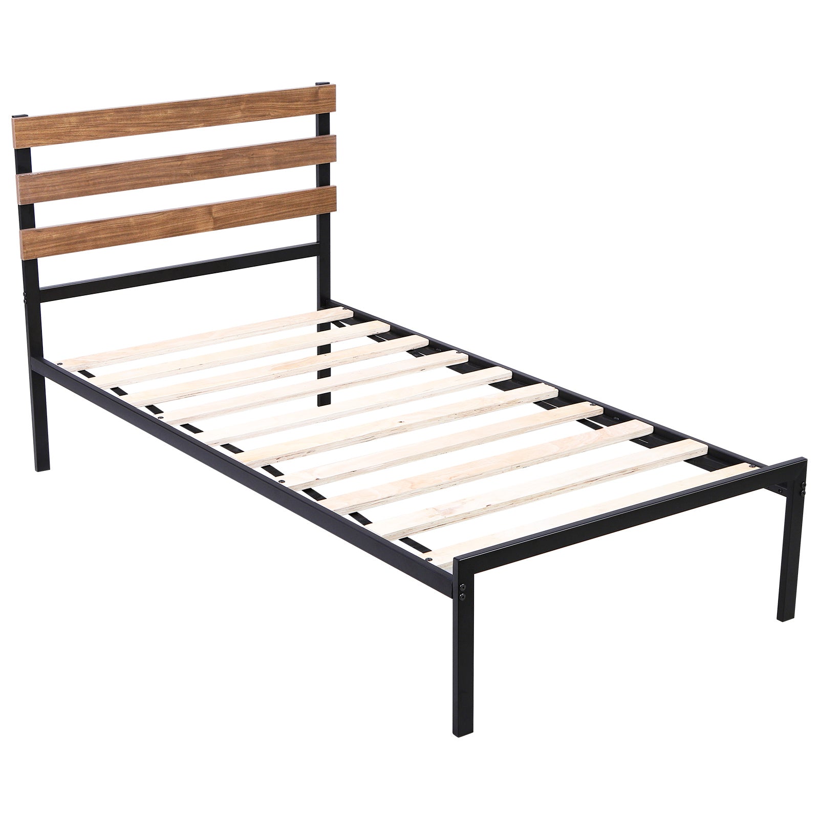 Easy Assembly Twin Metal Bed Frame No Box Spring Needed