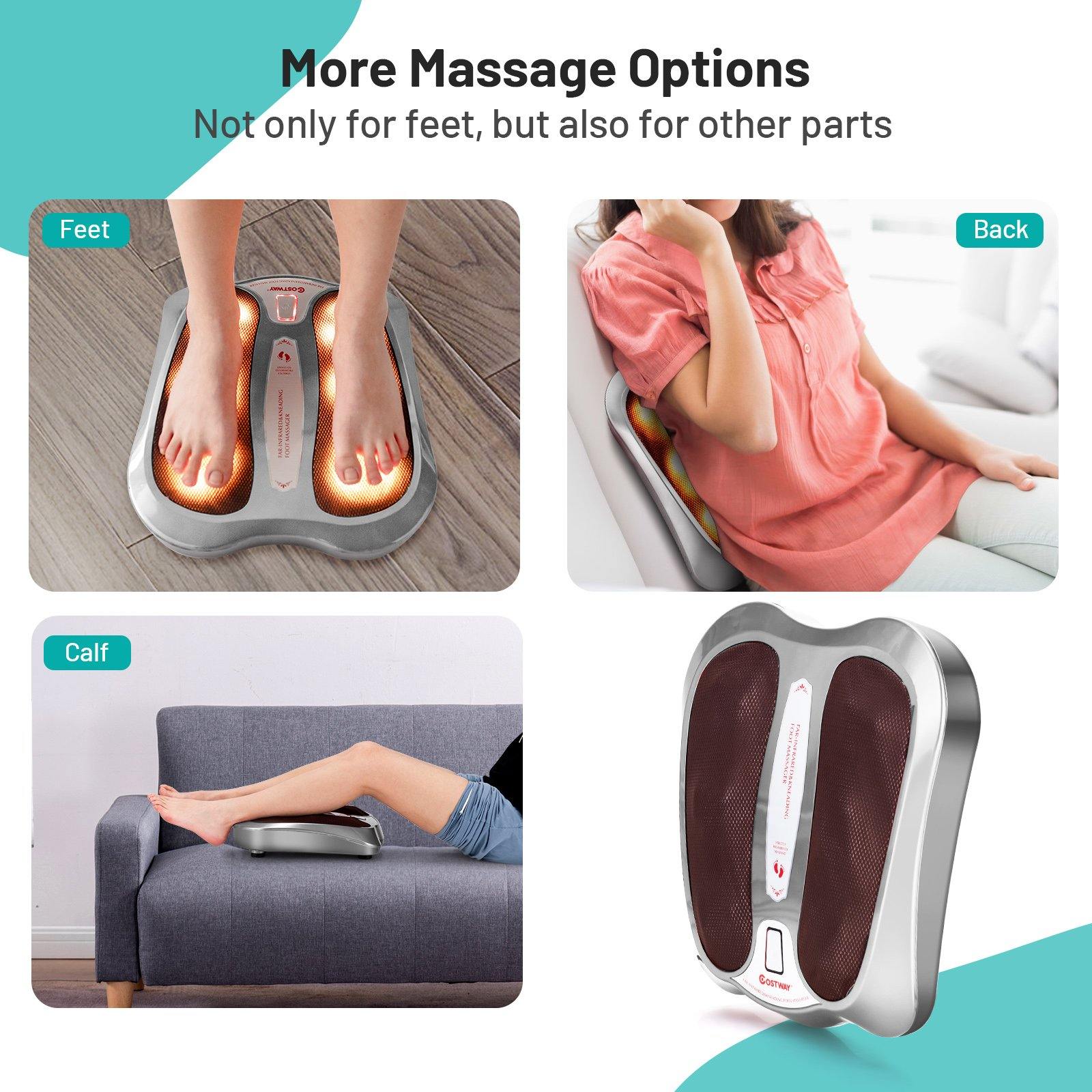 Giantex Foot Massager, Home Office Foot Warmer for Plantar Fasciitis & Stress Relief (Gray) - Giantexus