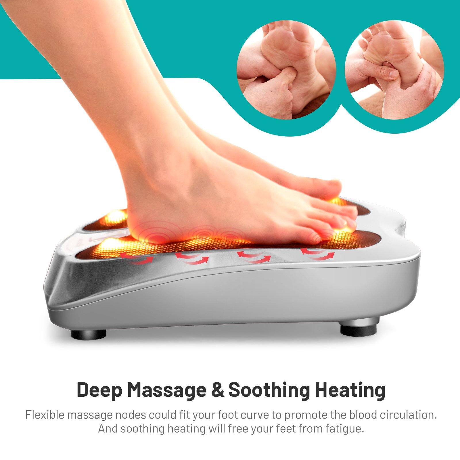 Giantex Foot Massager, Home Office Foot Warmer for Plantar Fasciitis & Stress Relief (Gray) - Giantexus