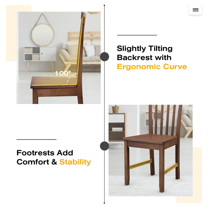 Set of 4 Dining Room Side Chair - Giantex