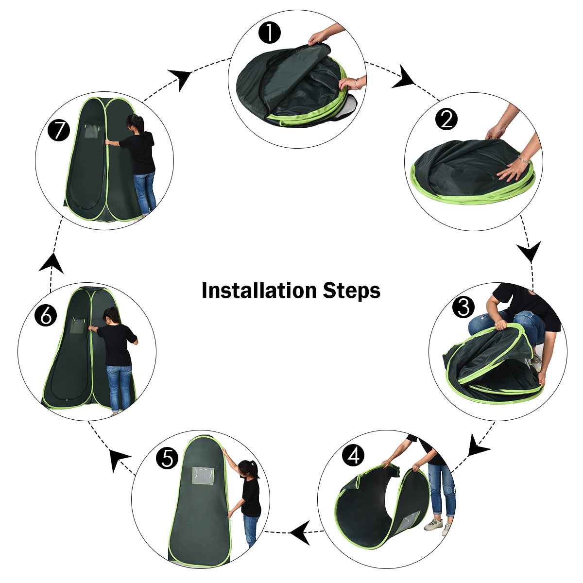Giantex Pop Up Shower Tent Portable Camping Tent for Dressing