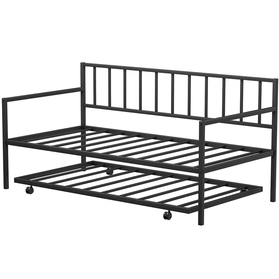 Giantex Twin Size Daybed and Trundle Frame Set