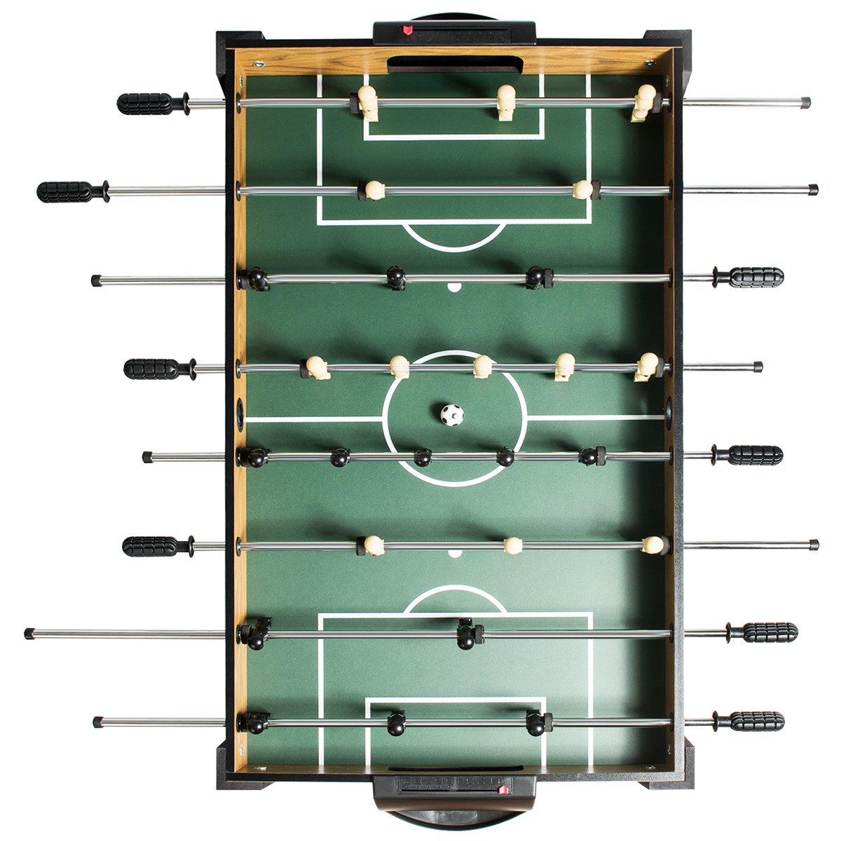 Giantex Foosball Table, Wooden Soccer Table Game w/ Footballs, Suit for 4 Players (48 inch) - Giantexus