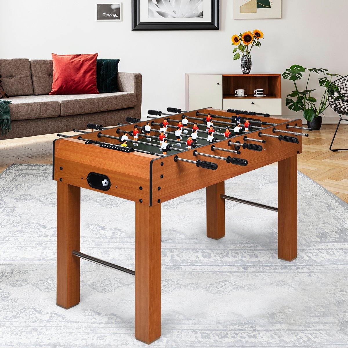 Giantex 48" Foosball Table, 8 Rods, 2 Balls and Score Keepers - Giantexus