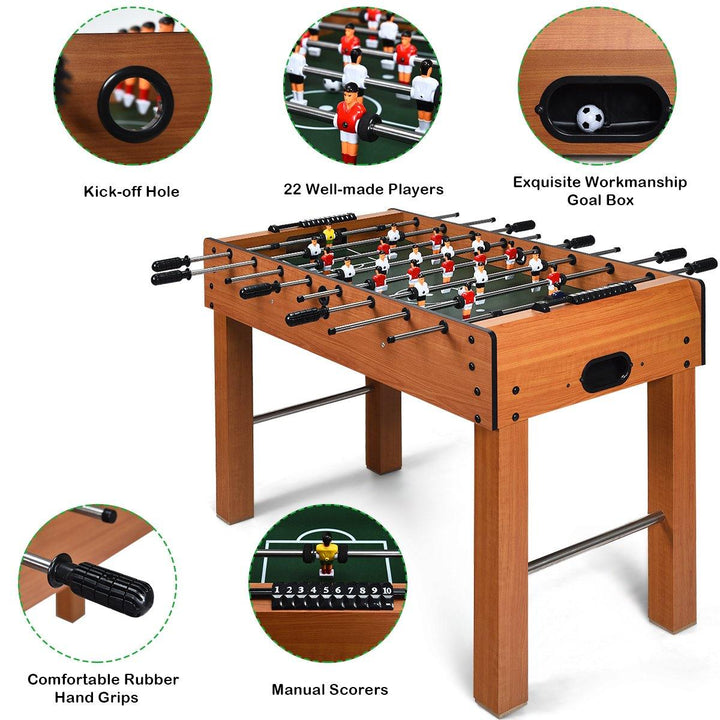 Giantex 48" Foosball Table, 8 Rods, 2 Balls and Score Keepers - Giantexus