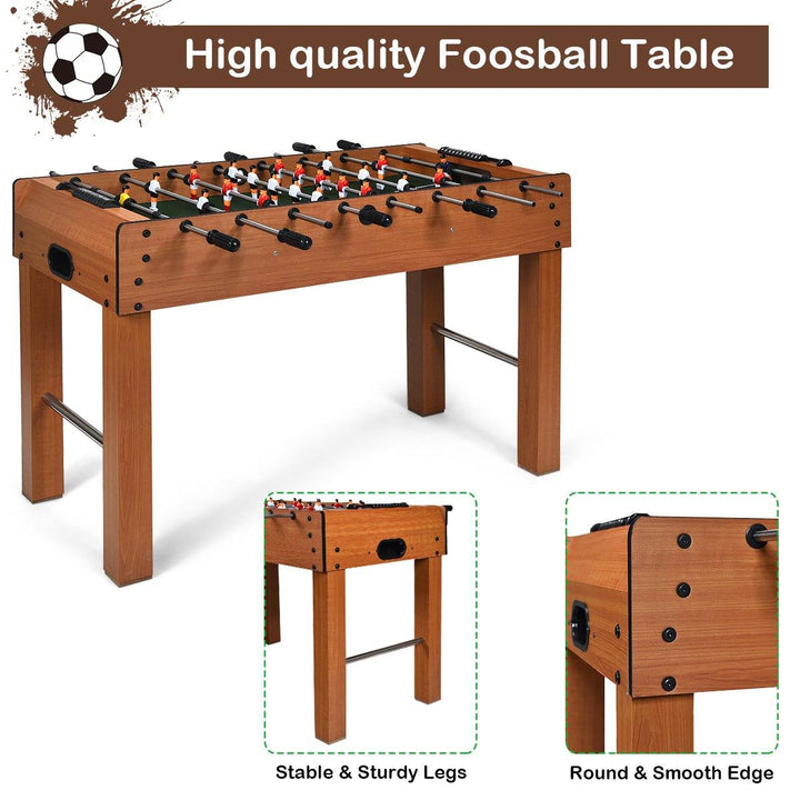 Giantex 48" Foosball Table, 8 Rods, 2 Balls and Score Keepers - Giantexus
