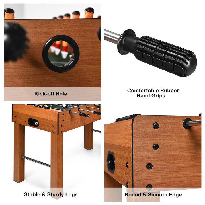 Giantex 48" Foosball Table, 8 Rods, 2 Balls and Score Keepers - Giantexus