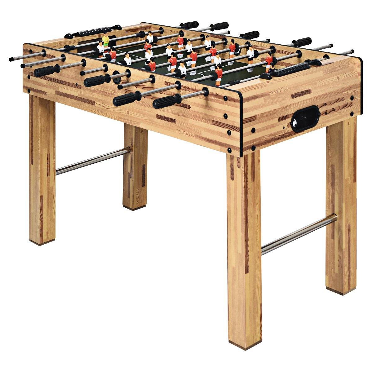 Giantex 48" Foosball Table, 8 Rods, 2 Balls and Score Keepers - Giantexus