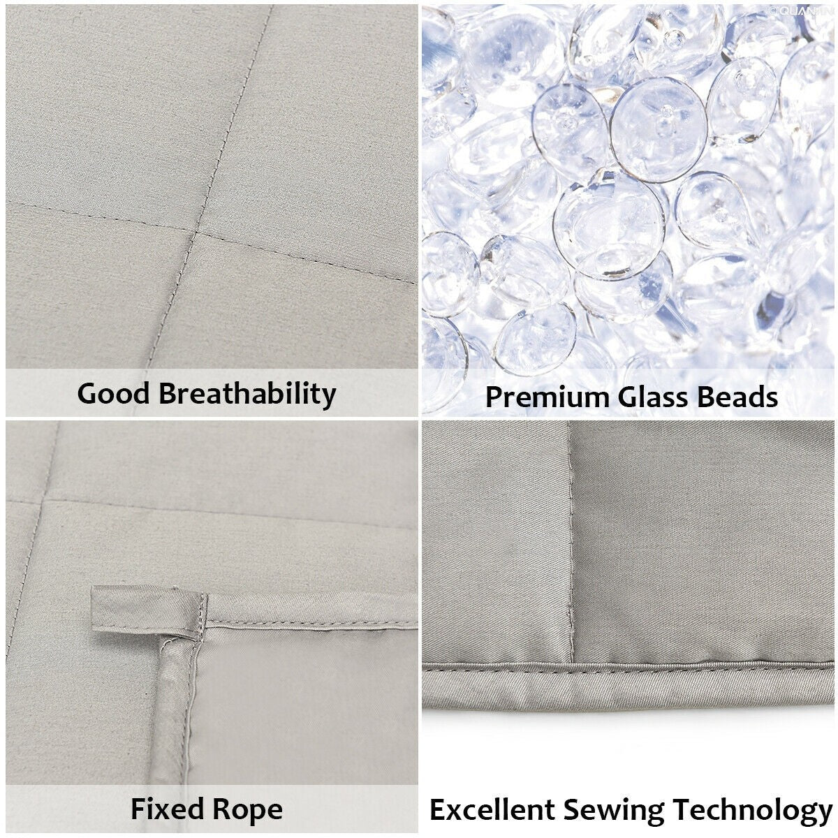 Premium Weighted Blanket Smaller Pockets | 48"x72" | Twin Size