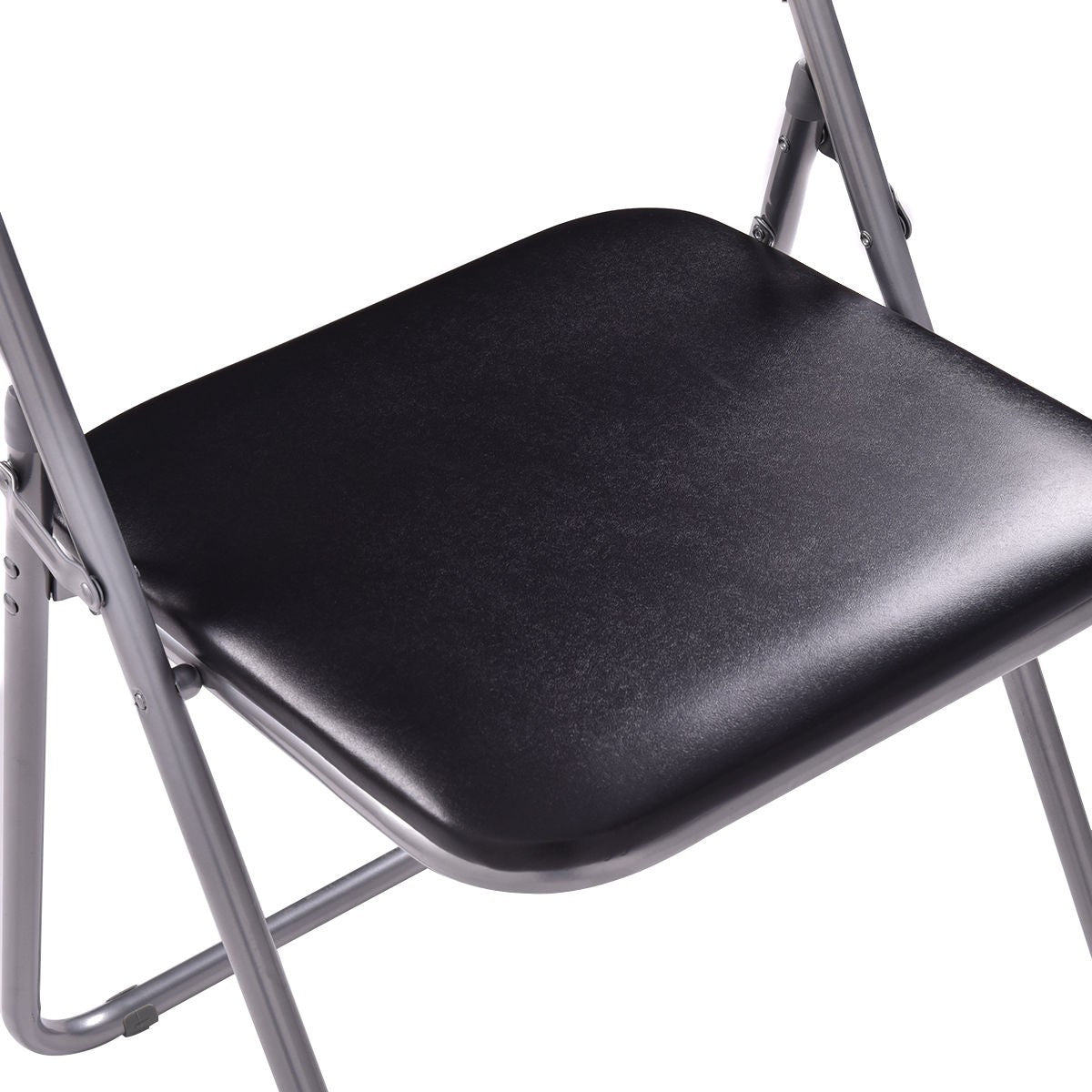 6 PCS Folding Chairs Set with Padded Seats and Carrying Handle - Giantexus