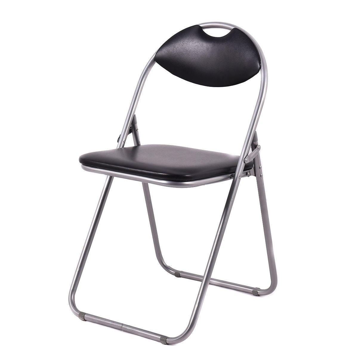 6 PCS Folding Chairs Set with Padded Seats and Carrying Handle - Giantexus