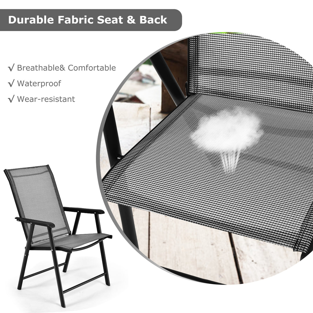 Giantex Patio Dining Chairs, Outdoor Chairs, Portable Folding Chairs