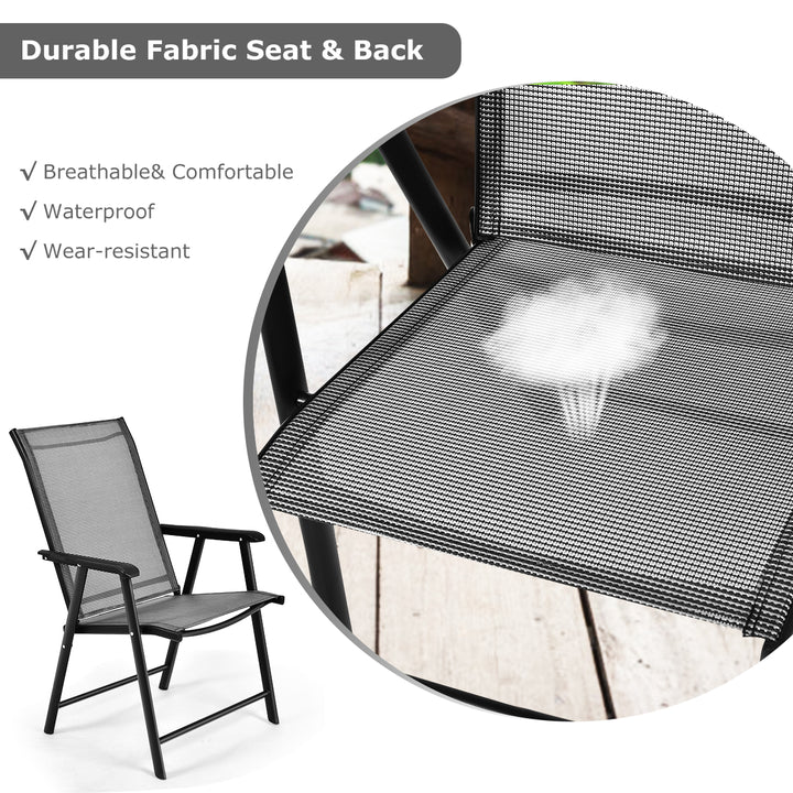 Giantex Patio Dining Chairs, Outdoor Chairs, Portable Folding Chairs