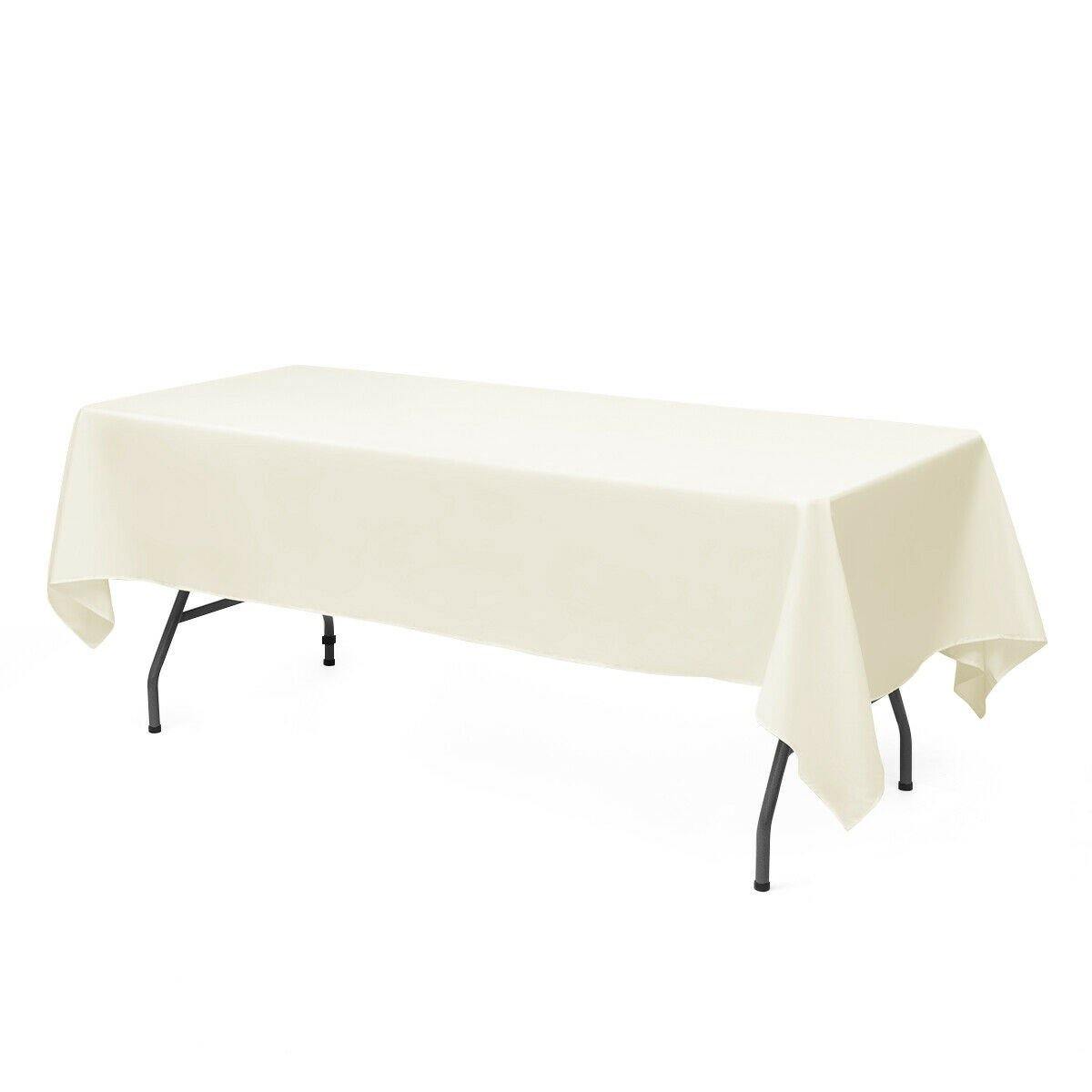 10PCS Rectangle Tablecloth, Machine-washable Polyester - Giantexus