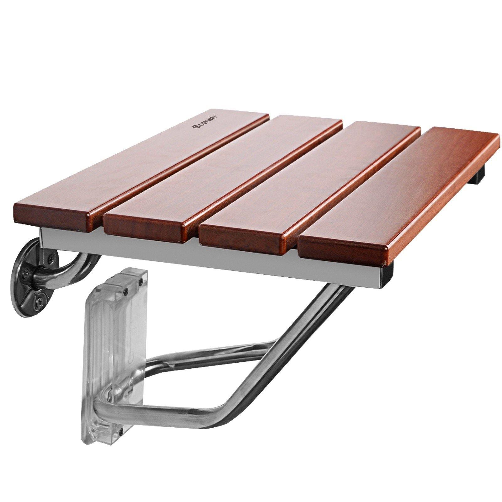 15" Folding Shower Seat Bench300lb Capacity for Senior - Giantexus