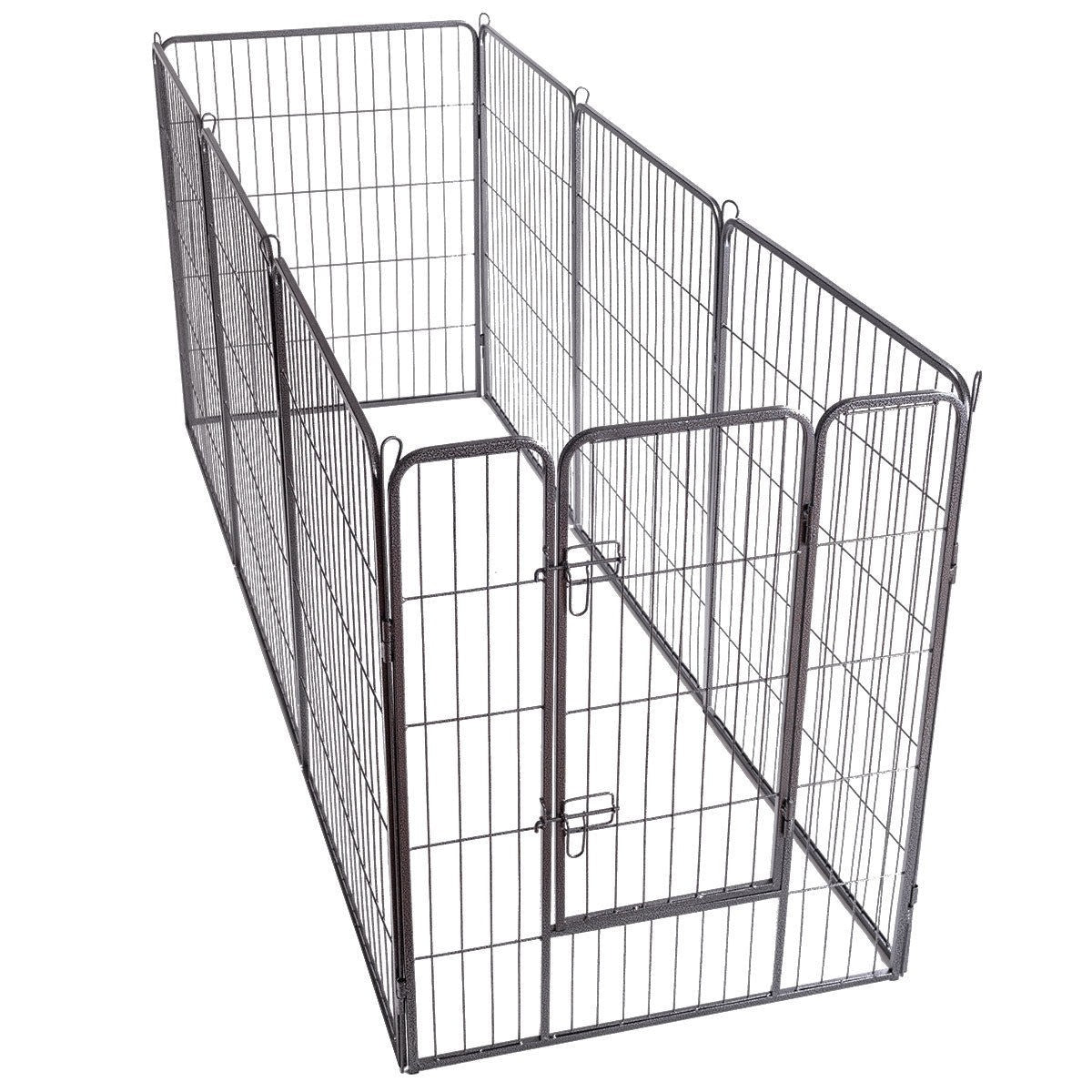 40 inch Dog Playpen with Door, 16 Panels - Giantex