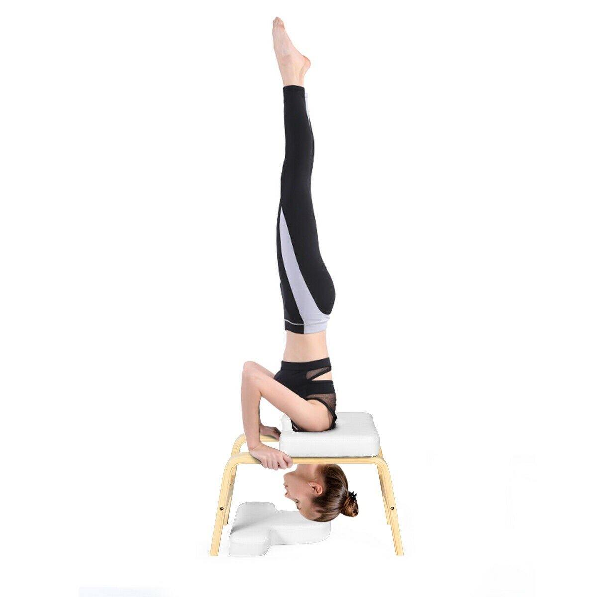 Giantex Yoga Headstand Bench w/VC Pads, Yoga Inversion Chair - Giantexus
