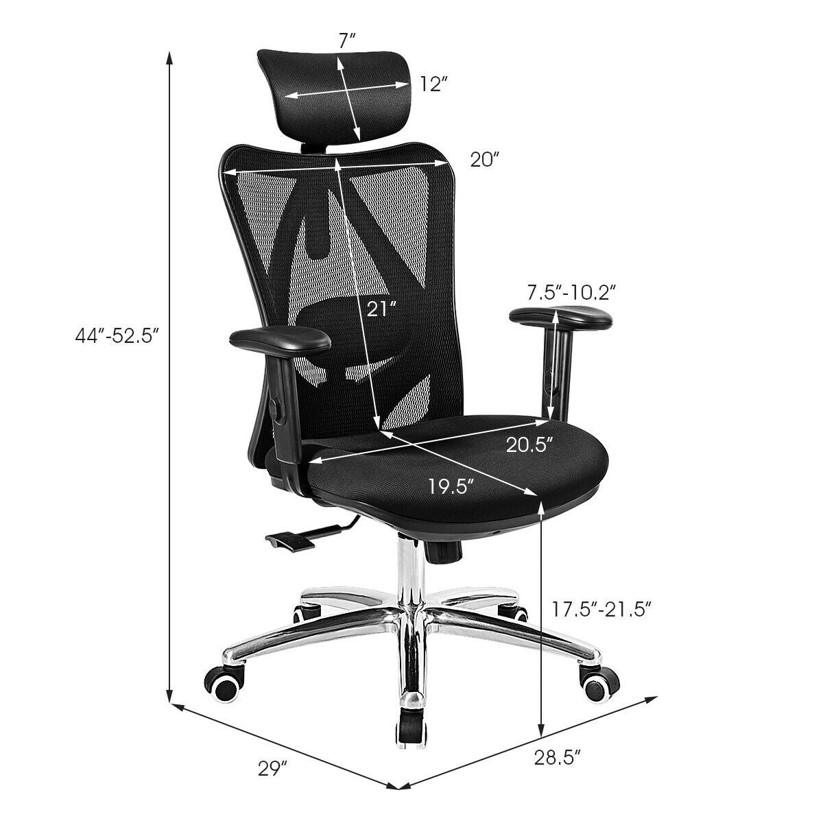 Giantex Ergonomic Office Chair, Mesh Back Office Chair