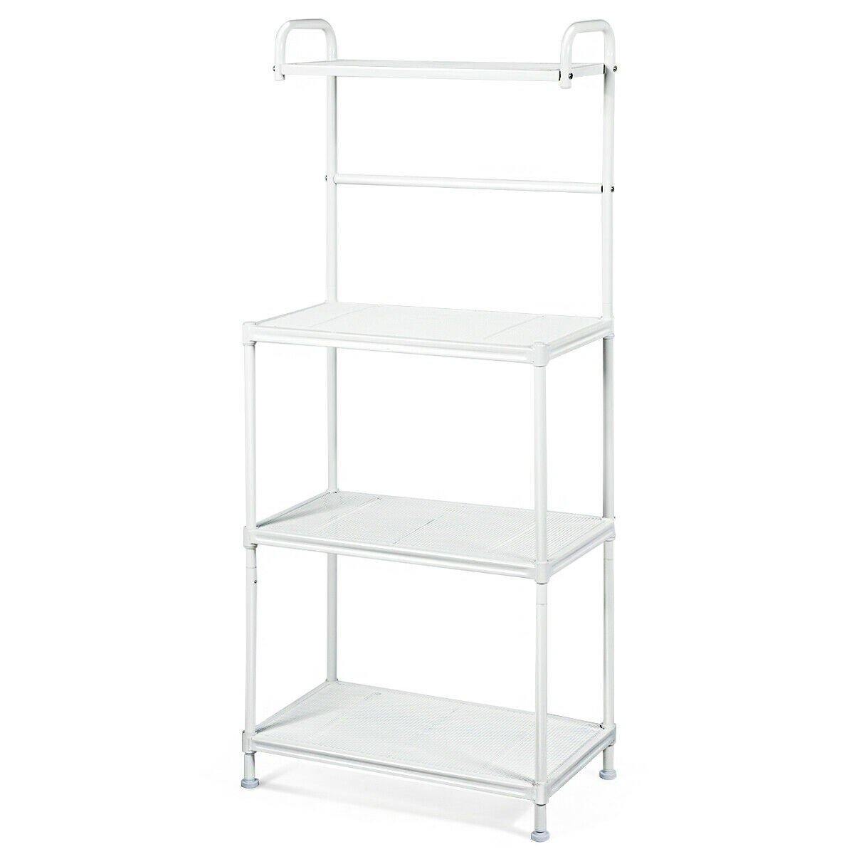 4-Tier Kitchen Microwave Storage Rack Oven Stand - Giantexus