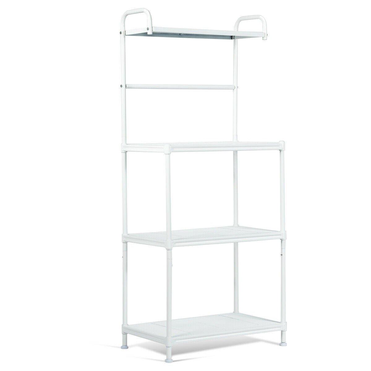 4-Tier Kitchen Microwave Storage Rack Oven Stand - Giantexus
