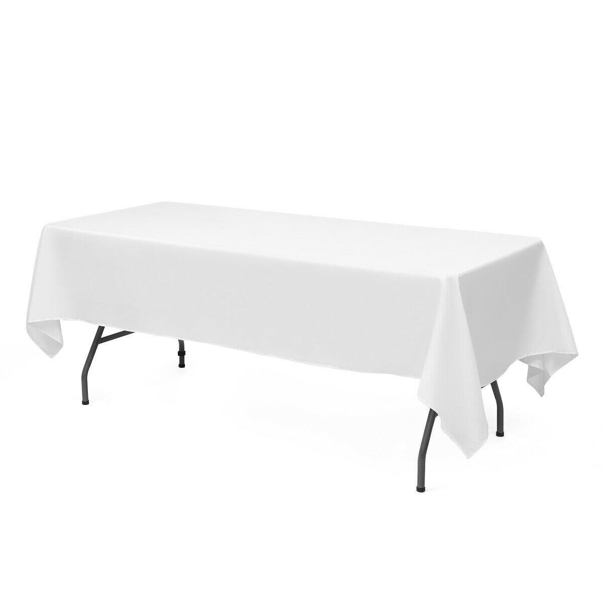 10PCS Rectangle Tablecloth, Machine-washable Polyester - Giantexus