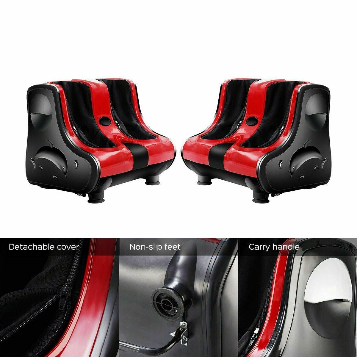 Giantex Foot Calf Leg Massager Machine, Shiatsu Kneading Rolling Vibration Heating - Giantexus