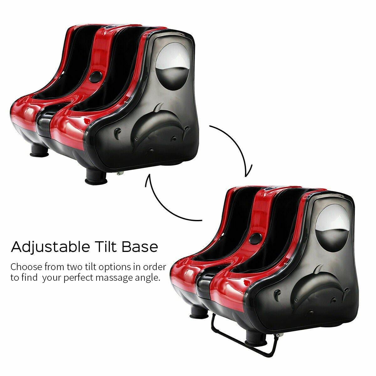 Giantex Foot Calf Leg Massager Machine, Shiatsu Kneading Rolling Vibration Heating - Giantexus