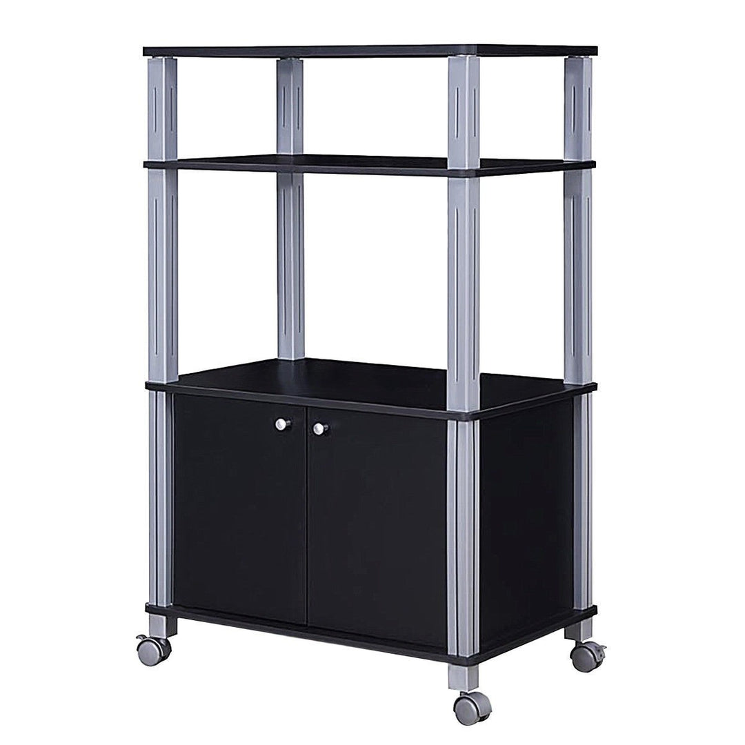 Rolling Kitchen Bakers Rack Microwave Oven Stand
