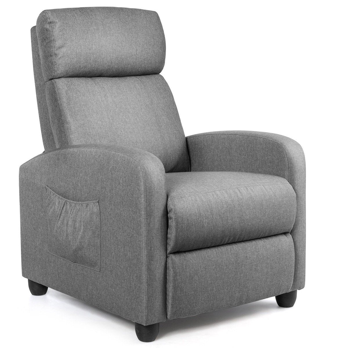Giantex Recliner Chair for Living Room, Recliner Sofa Wingback Chair w/Massage Function