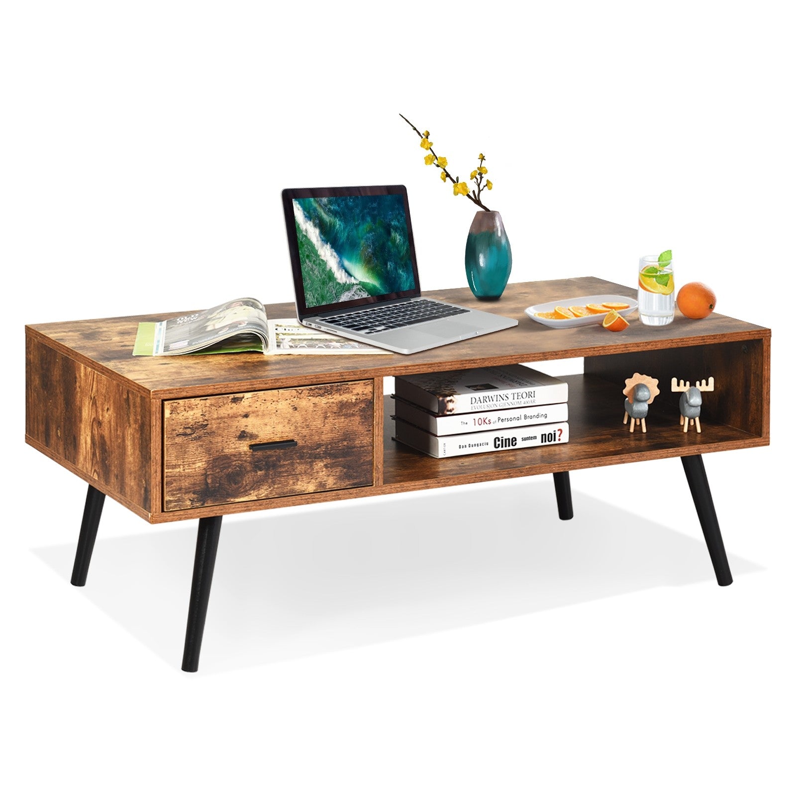 Coffee Table Mid-Century Modern TV Table