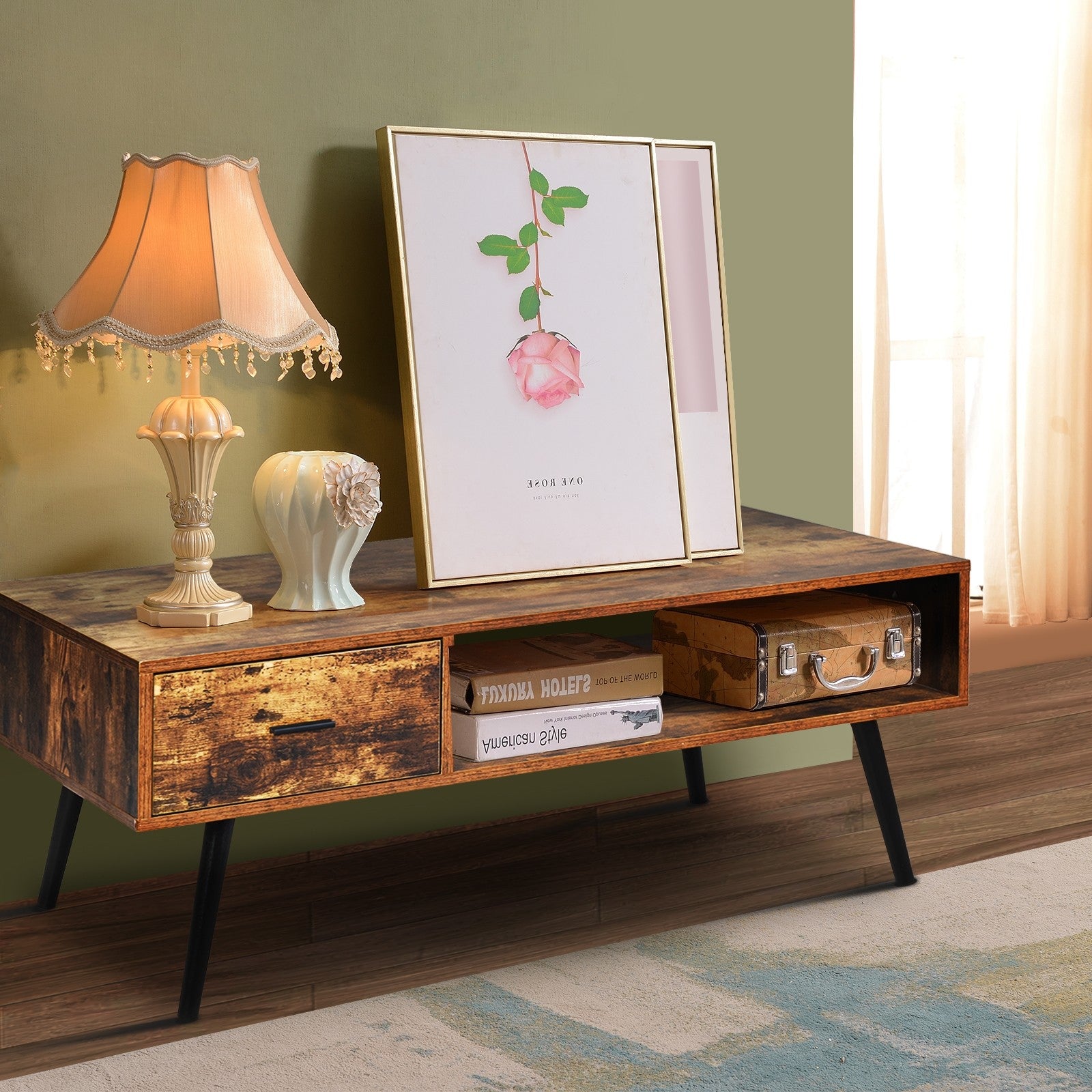 Coffee Table Mid-Century Modern TV Table