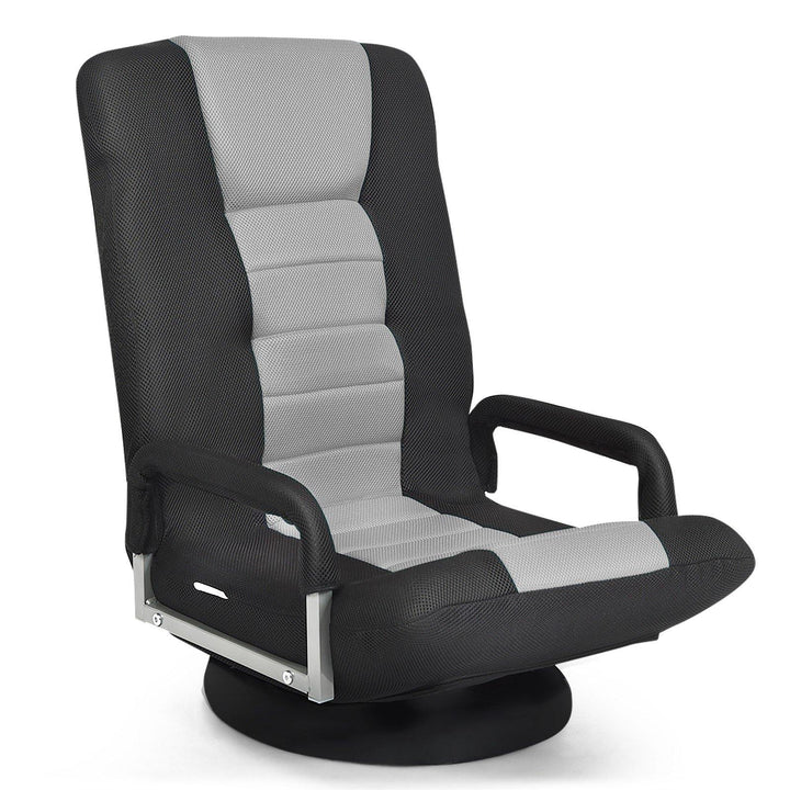 360 Degree Swivel Gaming Chair , Foldable Lazy Sofa Chair - Giantexus