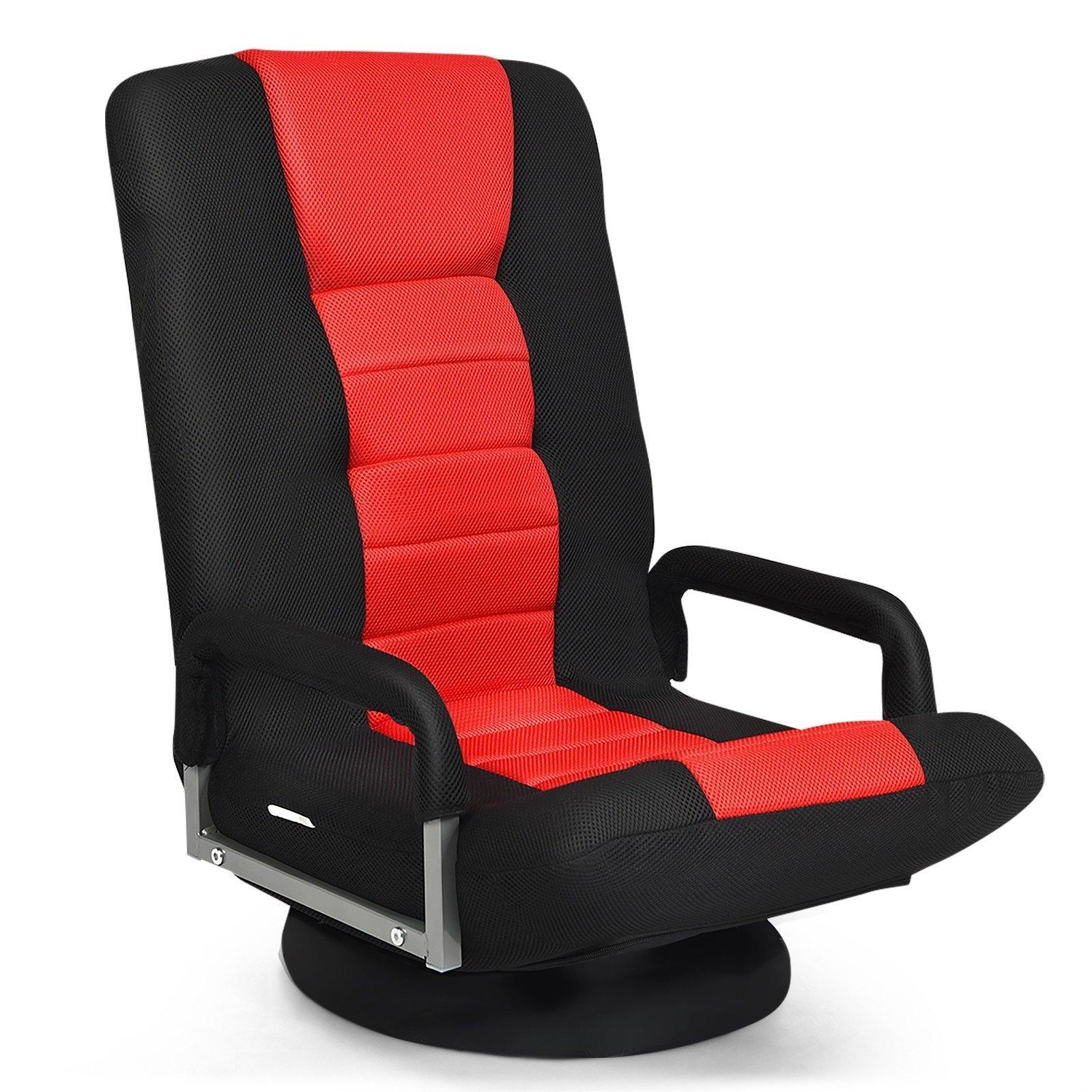 360 Degree Swivel Gaming Chair , Foldable Lazy Sofa Chair - Giantexus