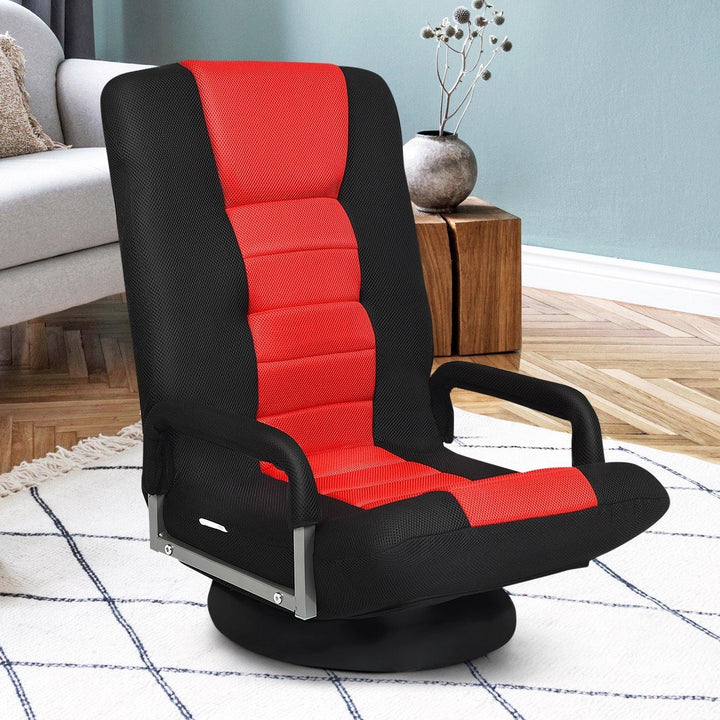 360 Degree Swivel Gaming Chair , Foldable Lazy Sofa Chair - Giantexus