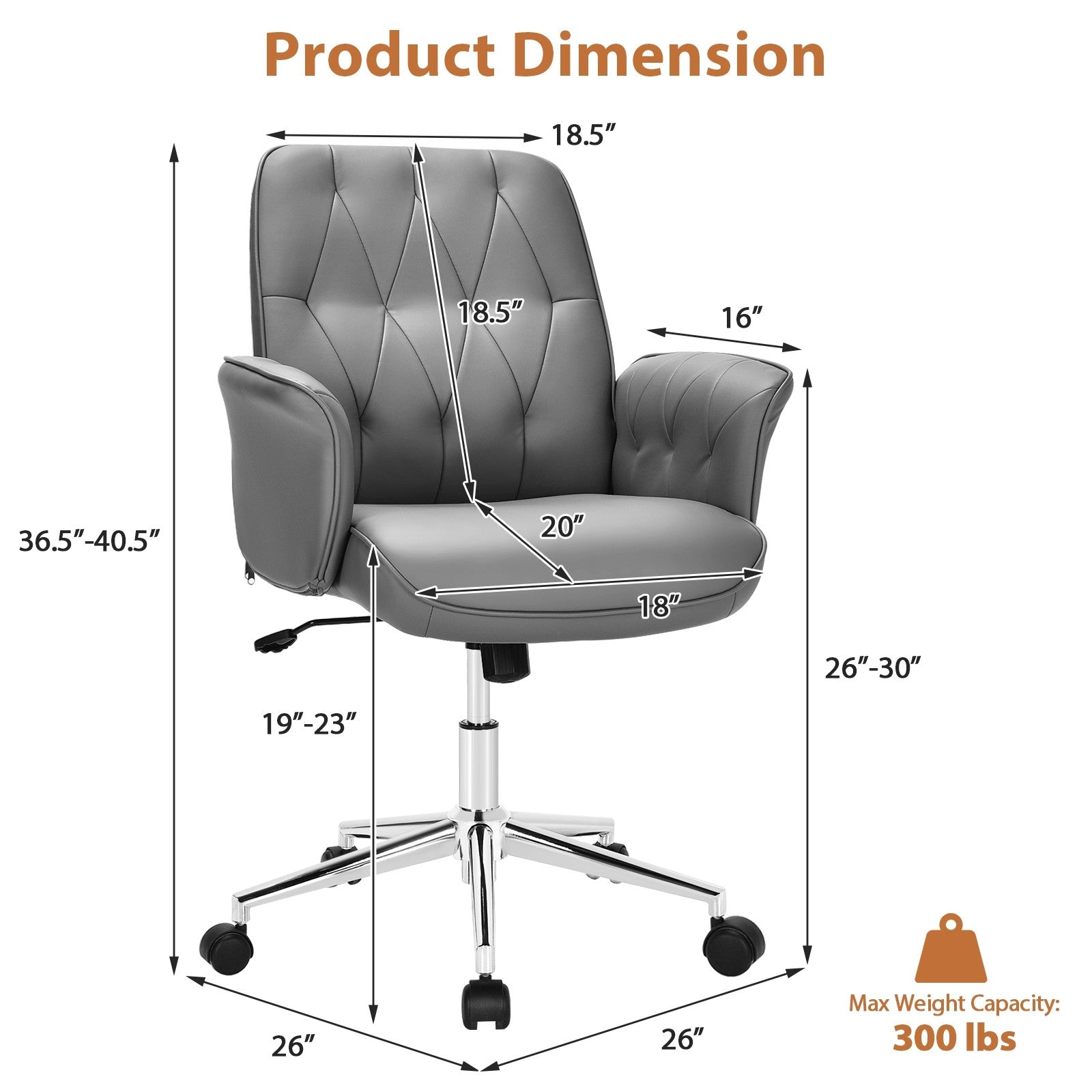 Modern Office Desk Chair Accent Chair