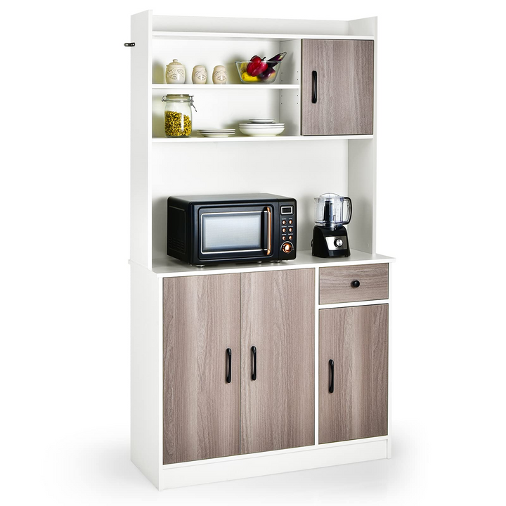 Giantex Buffet Hutch Cabinet, Kitchen Hutch Sideboard, Buffet Pantry on Island