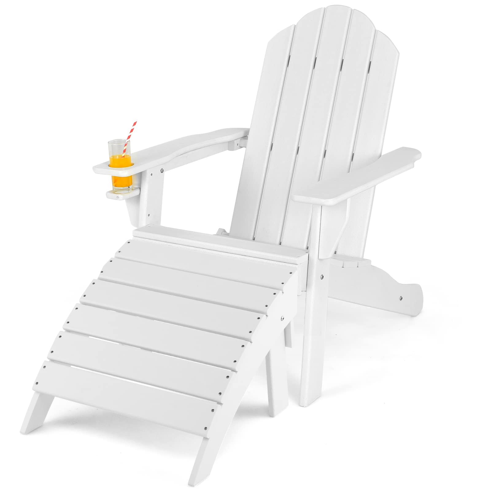 Giantex Adirondack Chair and Ottoman Set
