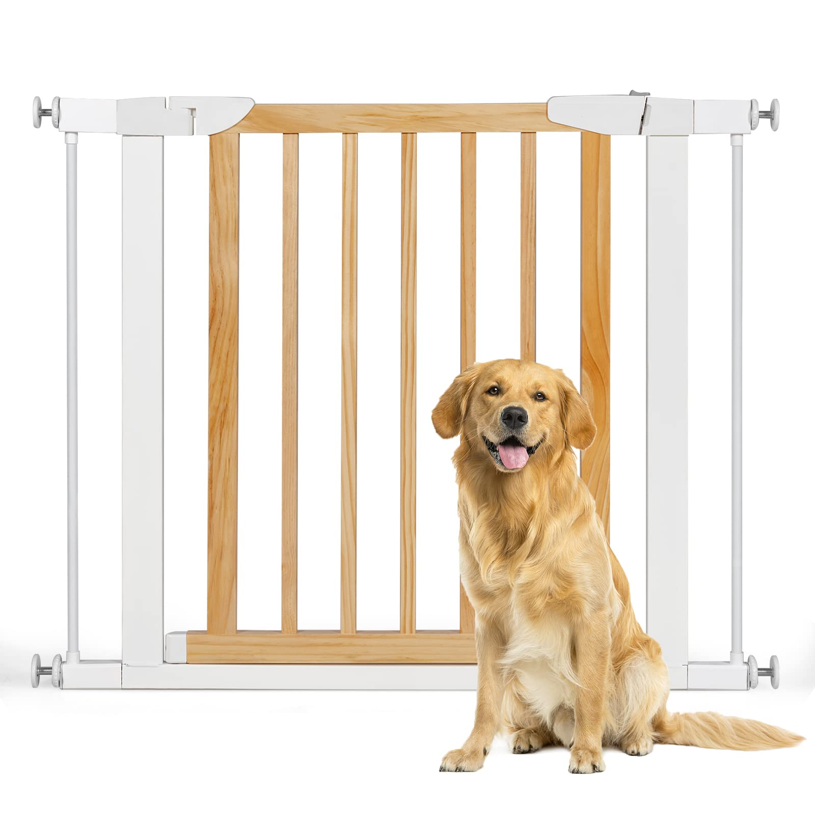 Giantex Walk Through Pet Safety Gate, Fit Opening 29.5'' to 38'' Wide