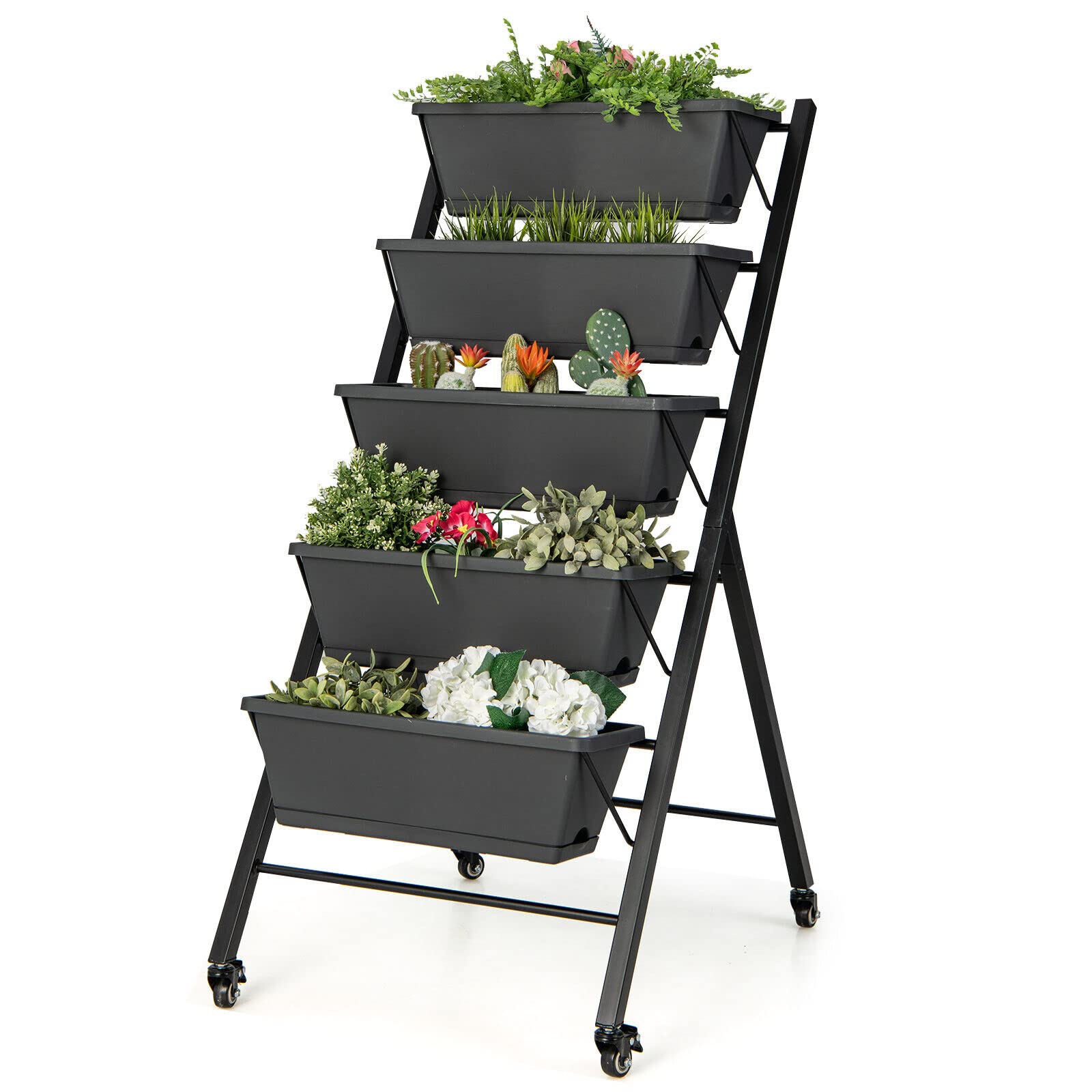 Giantex Vertical Raised Garden Bed on Wheels