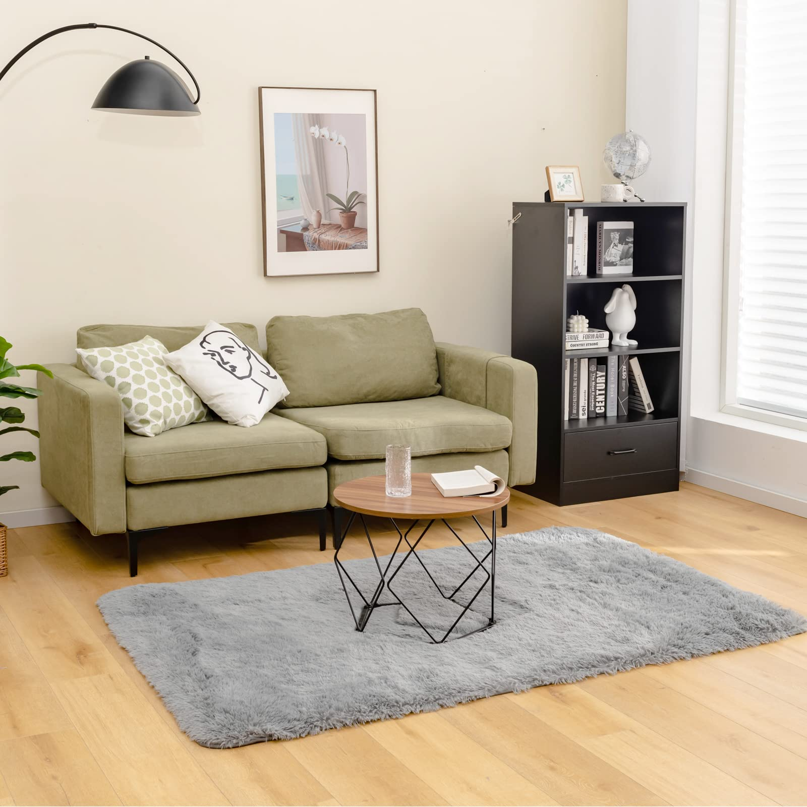 Giantex Shag Area Rug, Anti-Skid Fluffy Rugs
