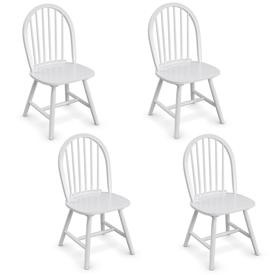 Giantex Wood Dining Chairs, French Country Armless Spindle Back Dining Chairs